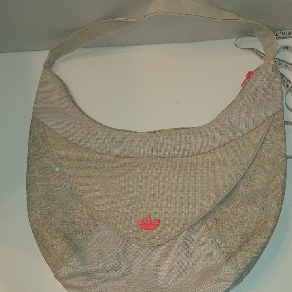 Adidas Beige Floral Shoulder Bag